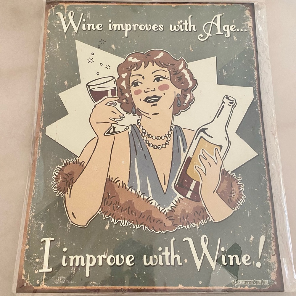 Metal ‘Wine’ Art